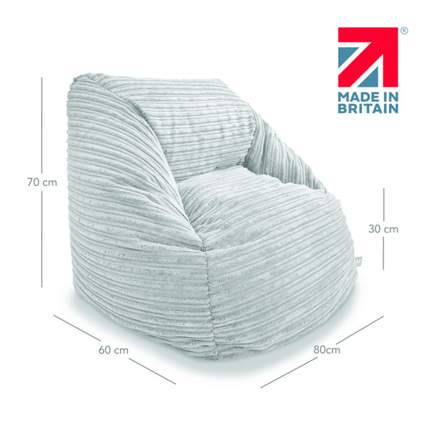 rucomfy Indoor Snuggle Bean Bag Chair for Kids - Children's Jumbo Cord