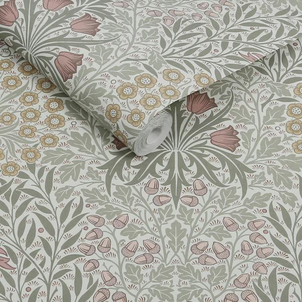 William Morris at Home Oak & Willow Sage Wallpaper
