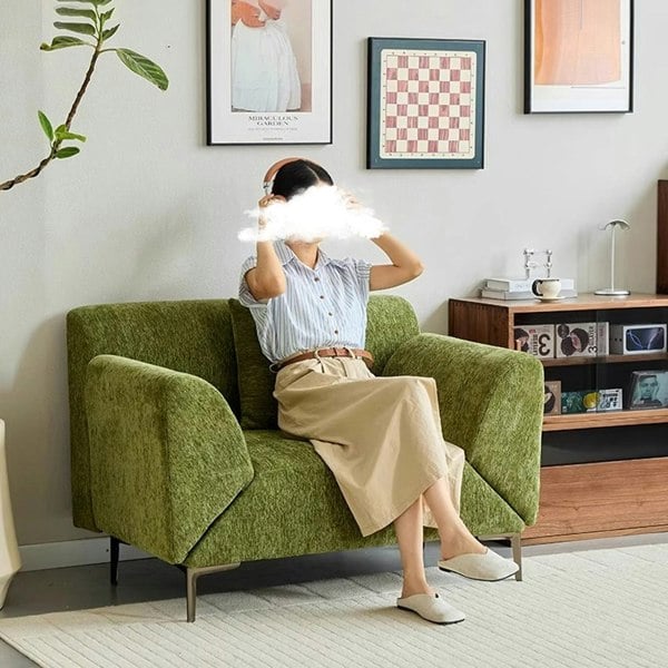 Rit Concept Qadir Deformable Sofa Bed, Armchair, Green