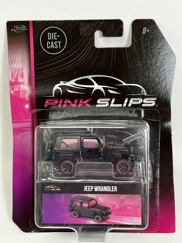 Jada Jeep Wrangler Black 1:64 Scale Pink Slips Jada 213291000