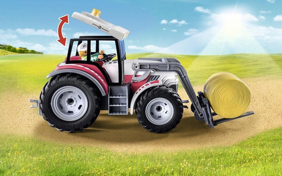 Playmobil Large Tractor with Hay Bales - 72305 Playset