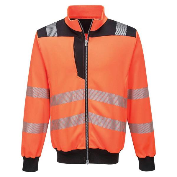 PW3 Hi-Vis Zip Sweatshirt Portwest