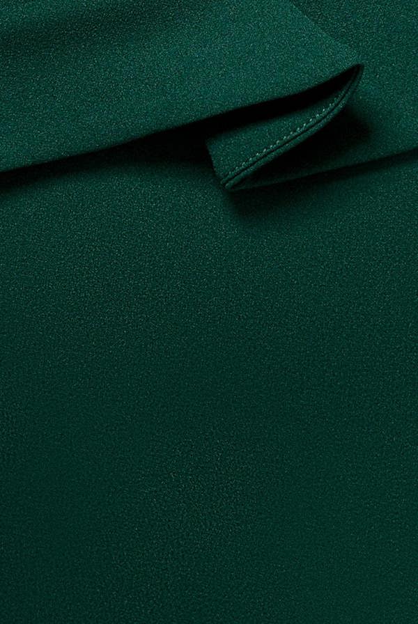 Scuba Crepe Side Neck Bodycon Midi Dress - Emerald Green DR4282