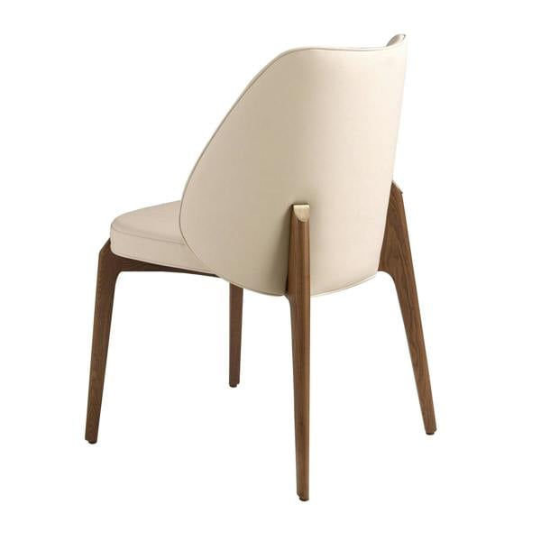 Angel Cerdá Cream leatherette chair 4207