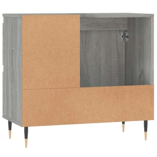 Berkfield Bathroom Cabinet Grey Sonoma 65x33x60 cm Engineered Wood