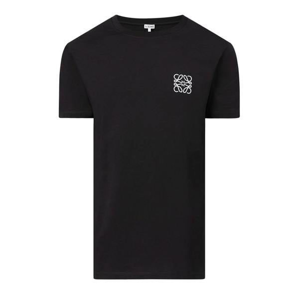 Loewe Anagram Embroidered Logo T-Shirt   in  Black