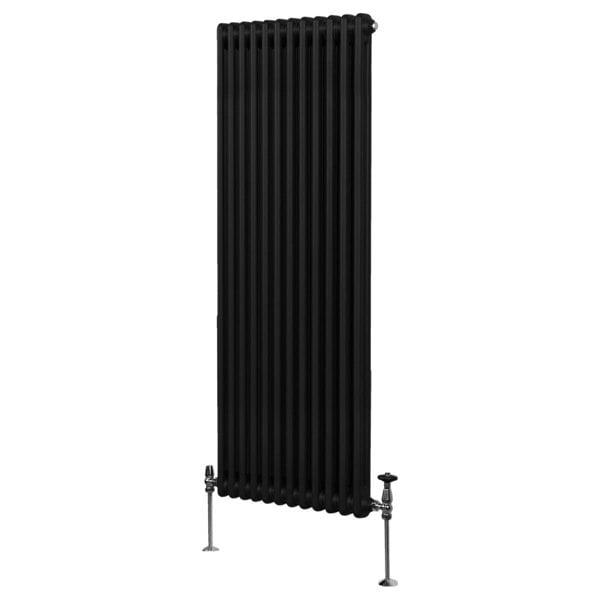 Monstershop Traditional 2 Column Radiator - 1800 x 562mm - Black