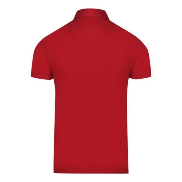 Aquascutum Aldis Crest Chest Logo Polo Shirt - Red