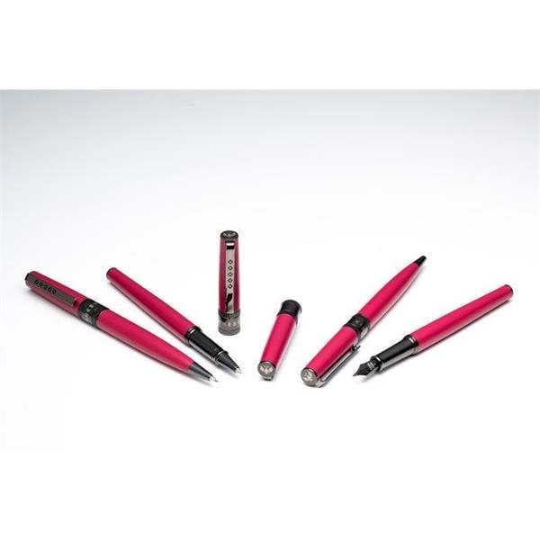 Tom Hessin Rebel Collection Jewellers Rouge Ballpoint Pen With Gunmetal Trim