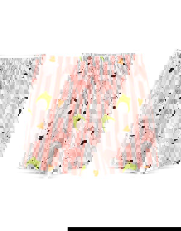 Squishmallows Girls Pink Feelin' Mallow Multi-Pack of 2 Short Sleeve Short Leg Pyjama Set