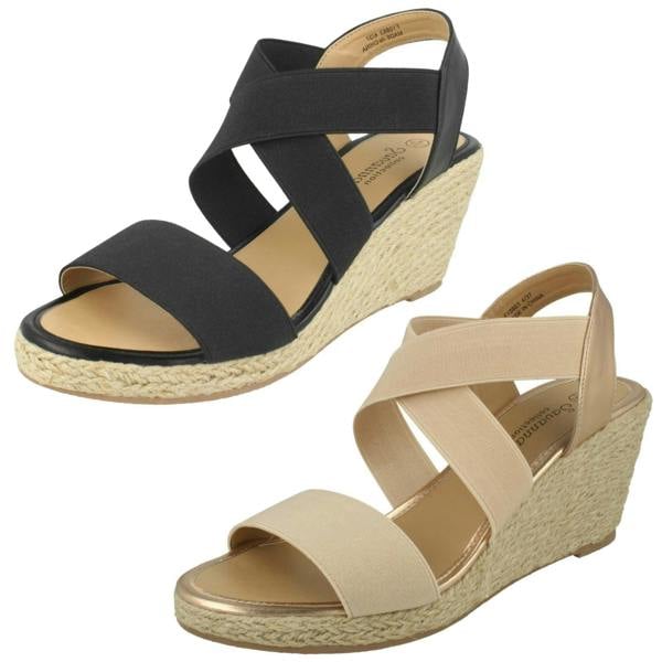 Savannah Ladies Savannah High Rope Wedge Sandals