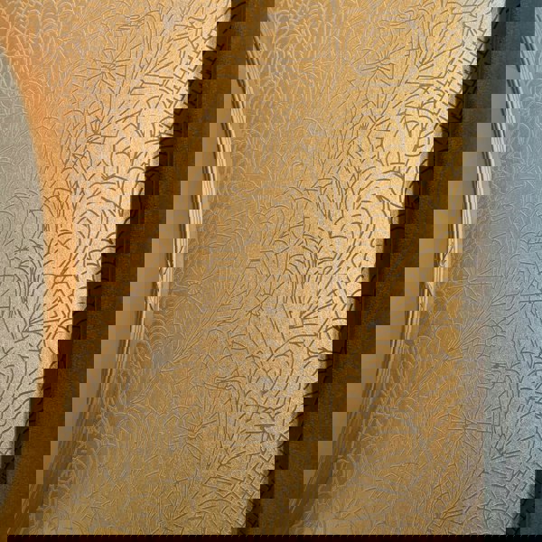Pop grey flock gold lustre wallpaper