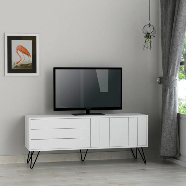 Decortie Picadilly Modern TV Unit Multimedia Centre Storage Cabinet 139cm for 55" TV