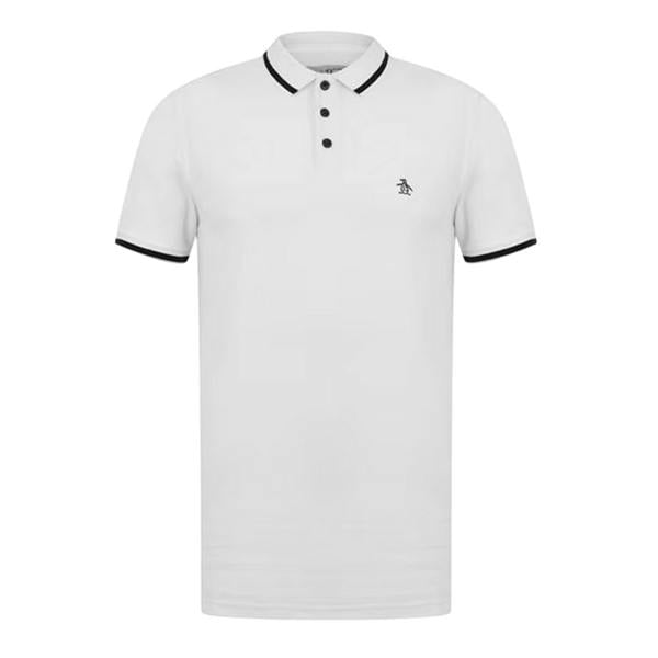 Original Penguin Mens Regular Short-Sleeved Polo Shirt - White - 