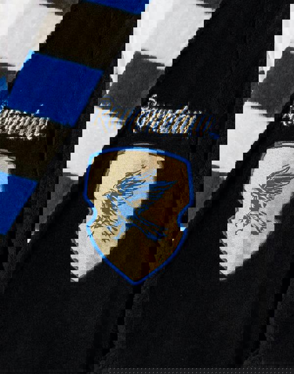 Harry Potter Unisex Black Ravenclaw Hooded Bathrobe