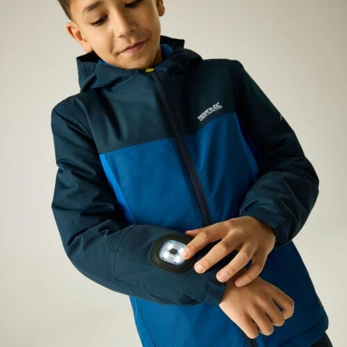 Regatta Kids Beamz Insulated Waterproof Jacket - Navy/Olympian Blue
