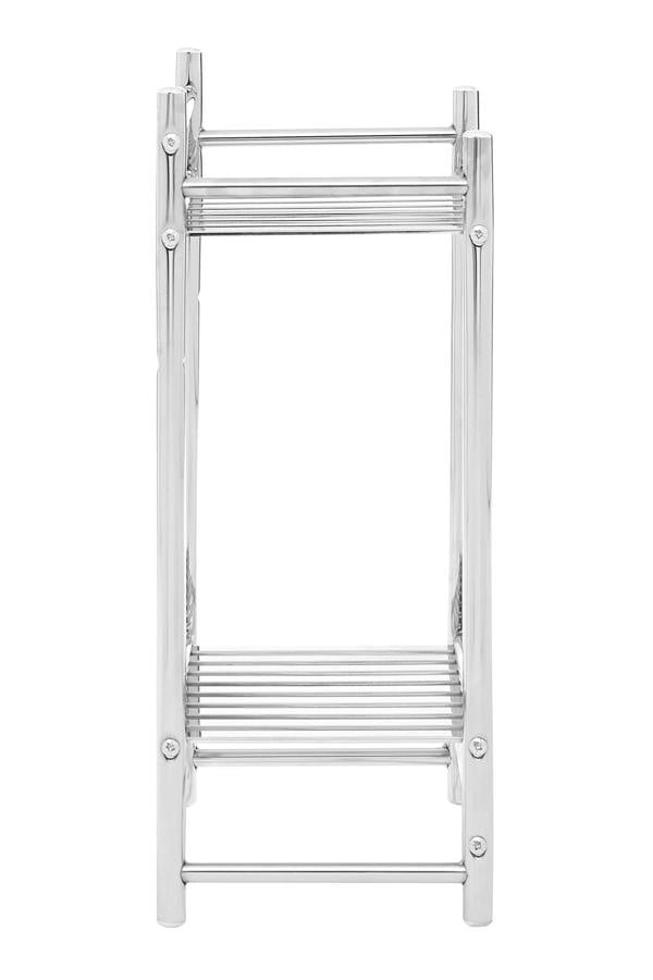 Maison by Premier Dara Chrome Finish 2 Tier Towel Stand