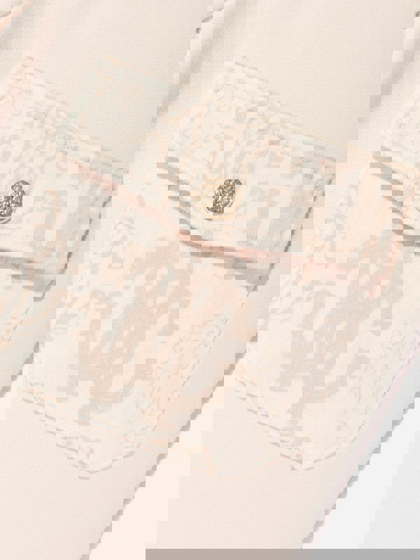 Roberto Cavalli Girls Logo Joggers in Beige