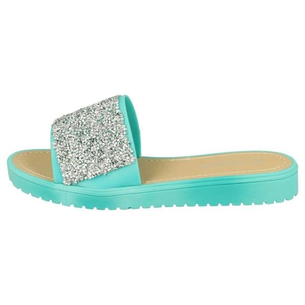 Savannah Ladies Savannah Open Toe Glitter Front Sandals