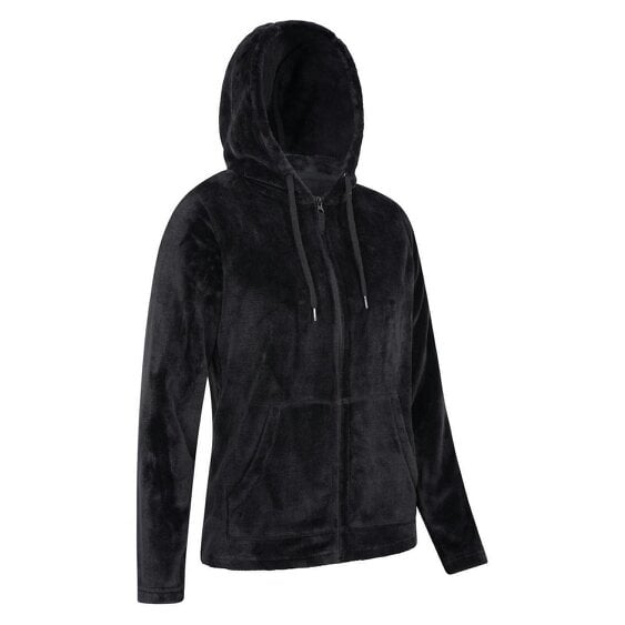 Mountain Warehouse Womens/Ladies Snaggle Fleece Hoodie - Black - Black - 6 UK - 100% Polyester