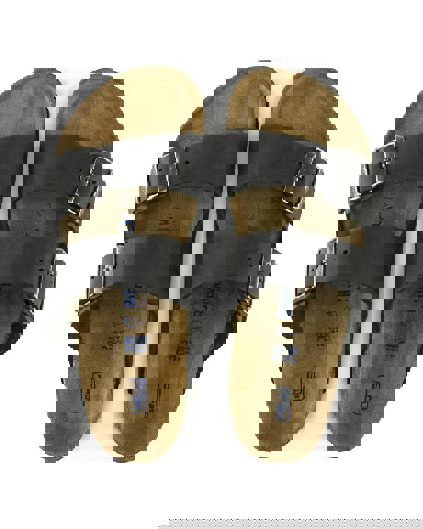 Birkenstock Arizona Soft Footbed Womens Oiled Leather Sandals - Black - CHO - Designer Womens Sandals