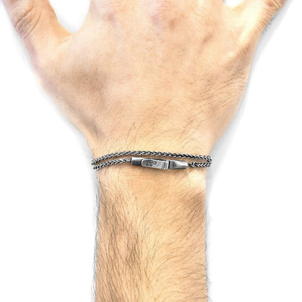 Anchor & Crew Staysail Double Sail Bracelet As Worn