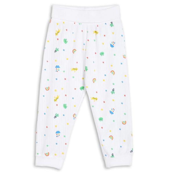 Mini Cuddles Baby Boys 3pk Printed & Solid Joggers, Multicolour