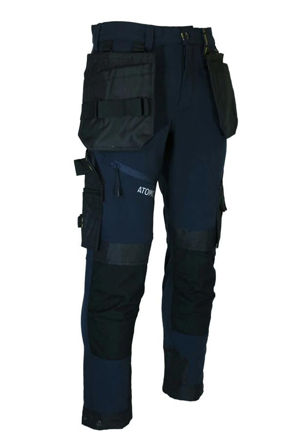 Slim Fit Stretch Work Trouser with Removable Holster Pockets - Hi-Vis Trousers