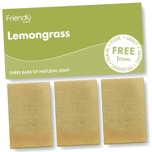 Friendly Soap 3 Pack - Natural Soap - Lemongrass