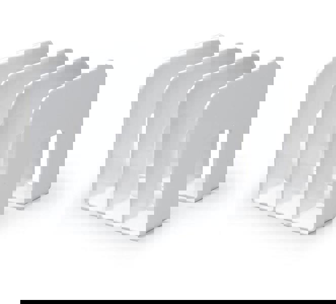 Durable TREND Magazine Stand Desk File Holder Book Organiser | 2 Pack | White