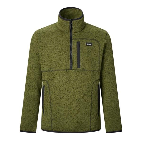 Regatta Mens Barlee Quarter Zip Fleece Top - Nephrite Green - 