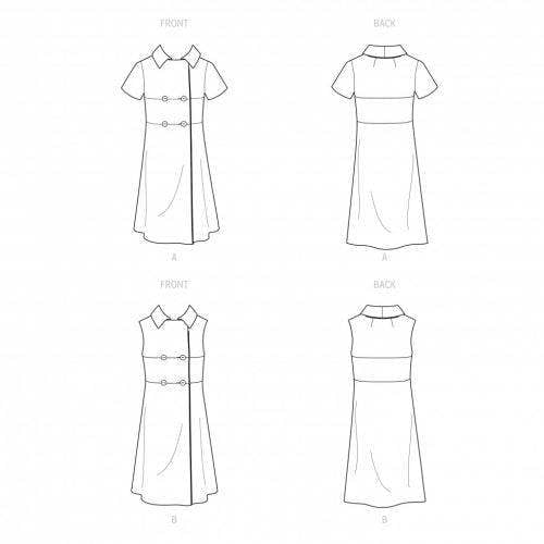 Simplicity Sewing Pattern 9466, Dresses, Vintage Style for Women, H5 (6-8-10-12-14) - Intermediate