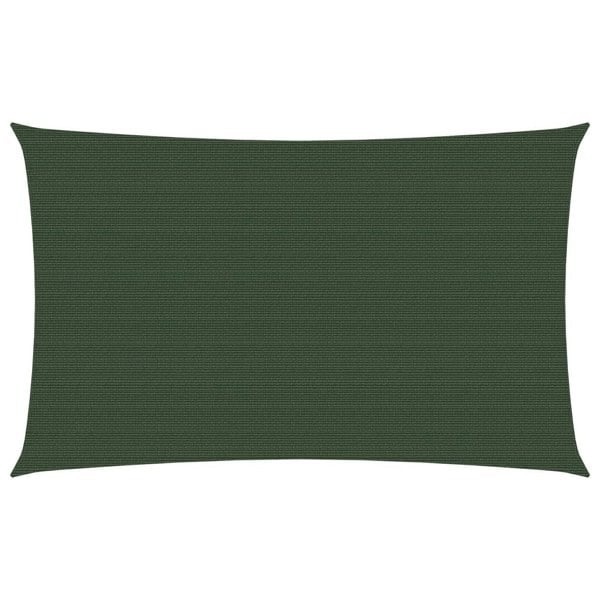 Berkfield Sunshade Sail 160 g/må_ Dark Green 3x6 m HDPE