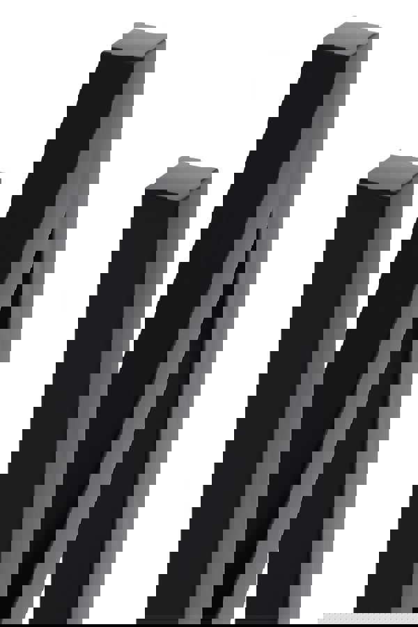 Living and Home 40cm/15.75 inch 2Pcs Black N-shaped Anti-Slip Metal Table Legs Furniture Replacement Legs for Coffee Table, Bench