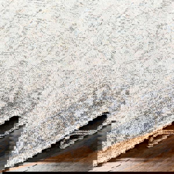 Livabliss Amelie-Washable Grey Pink Traditional Vintage Boho Rug