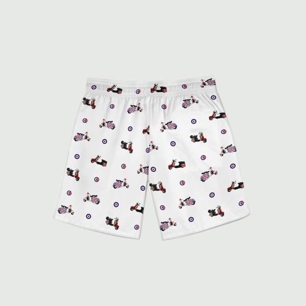 VESPA COTTON POPLIN PRINT BOXER SHORTS – Premium Men's Patterned Shirt by Claudio Lugli | Bold Design, Tailored Fit, Best Printed Shirts