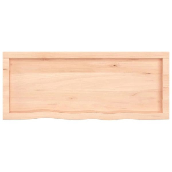Berkfield Bathroom Countertop 100x40x4 cm Untreated Solid Wood