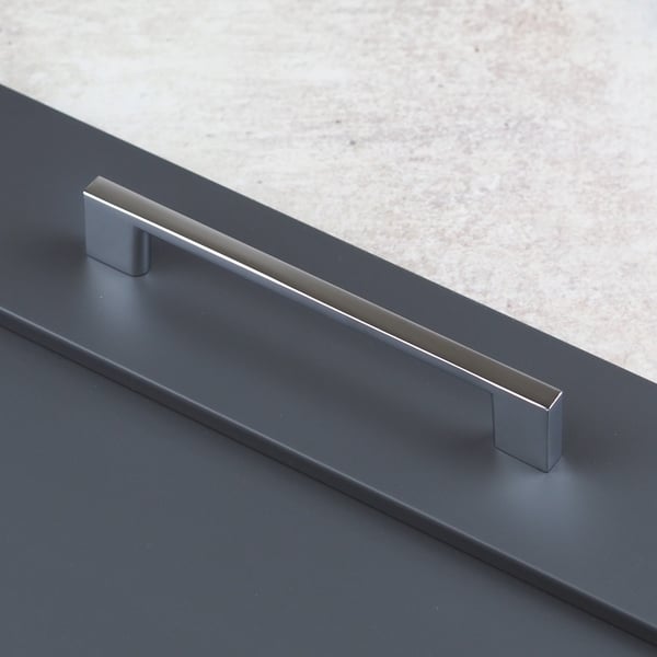 Handle & Home Polished Chrome Square D Handles