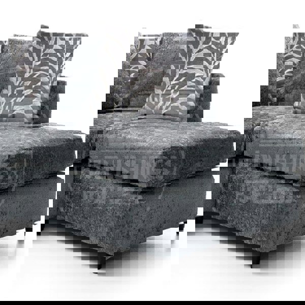 Zink Chenille Fabric Corner Sofa - 3