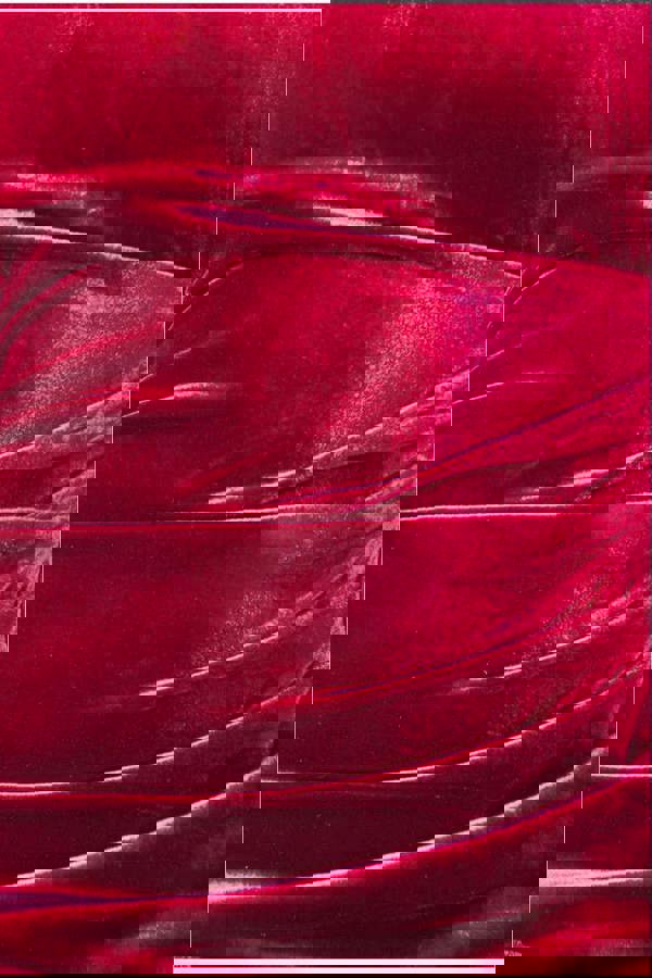 Velvet Bardot Maxi Dress With Split - Burgundy DR4076