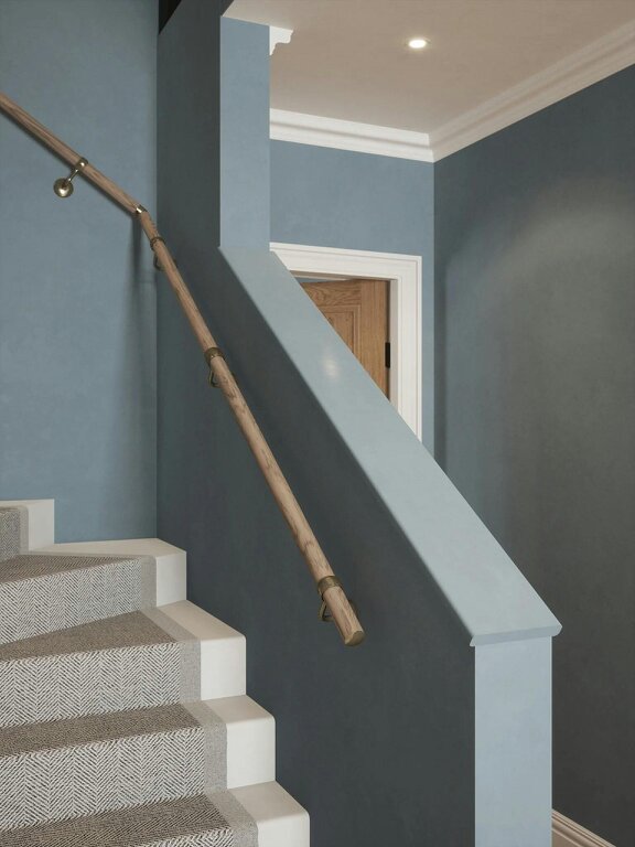 Handrails Direct Oversley Walnut Single Winder Handrail