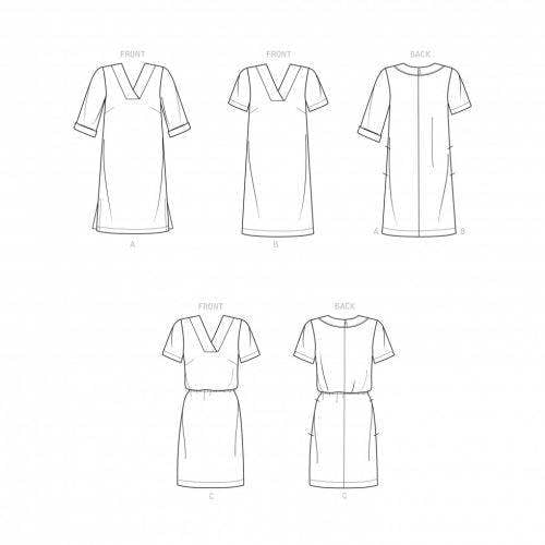 Simplicity Sewing Pattern 9262, Dresses for Women, H5 (6-8-10-12-14) - Intermediate