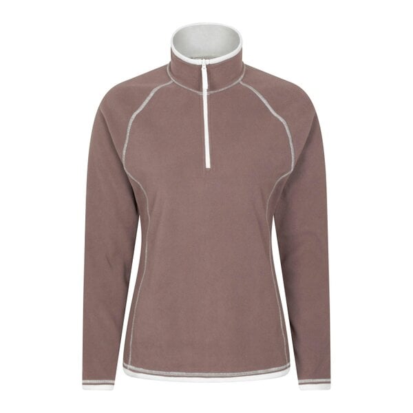 Mountain Warehouse Womens Montana Half Zip Fleece Top - Brown