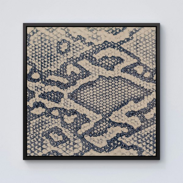 Warren Reed Snake Skin Framed Canvas