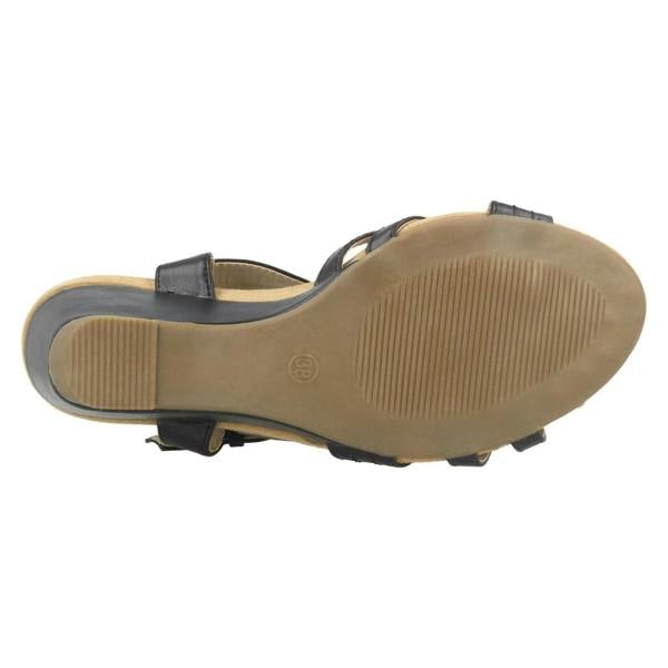 Eaze Ladies Eaze High Wedge Ankle Sandals
