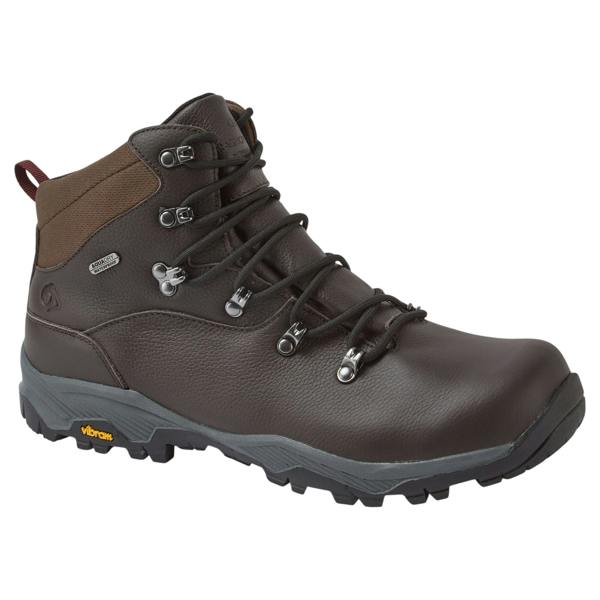 Craghoppers Mens Lite NewHide Full Grain Leather Walking Boots - Mocha - 