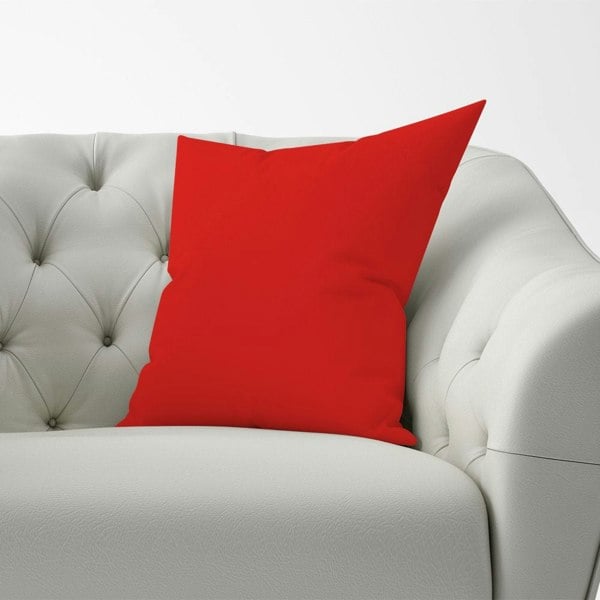 Warren Reed Fire Engine Red Cushions