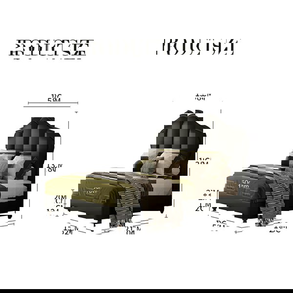 Zephyr Leather Double Bed-Weilai Concept-Weilai Concept