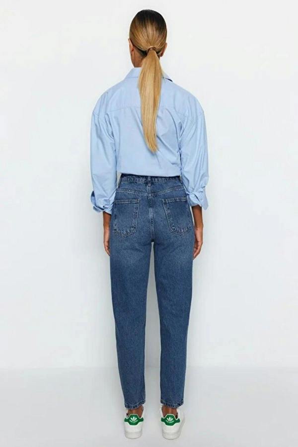 WOVCOR High Waist Mom Jeans