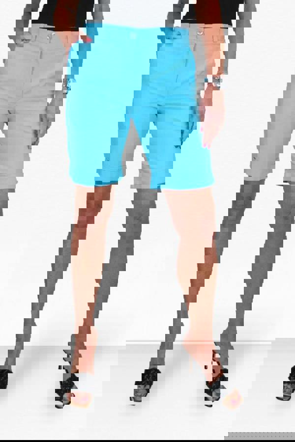 Paulo Due Women's Stretch Cuffed Bermuda Shorts